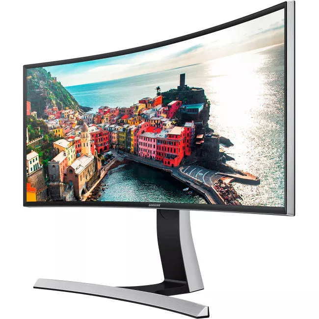 Samsung S34E790C 34" Class UW-QHD Curved Screen LCD Monitor - 21:9 - Glossy Black, Metallic