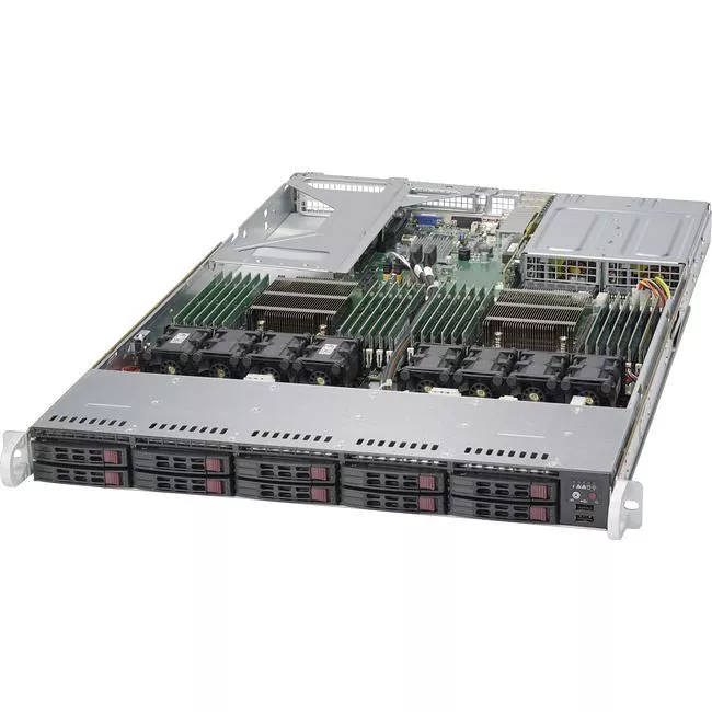 Supermicro SYS-1028U-TR4T+ 1U Rack Barebone - Intel C612 Express Chipset - Dual Socket LGA 2011-v3