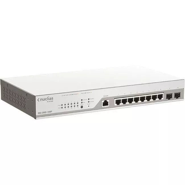 D-Link DBS-2000-10MP 10-Port Nuclias Cloud-Managed PoE Switch