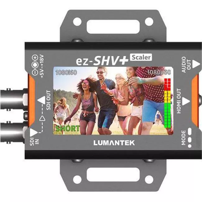 Lumantek EZ-SHV+ SDI to HDMI Converter with Display and Scaler