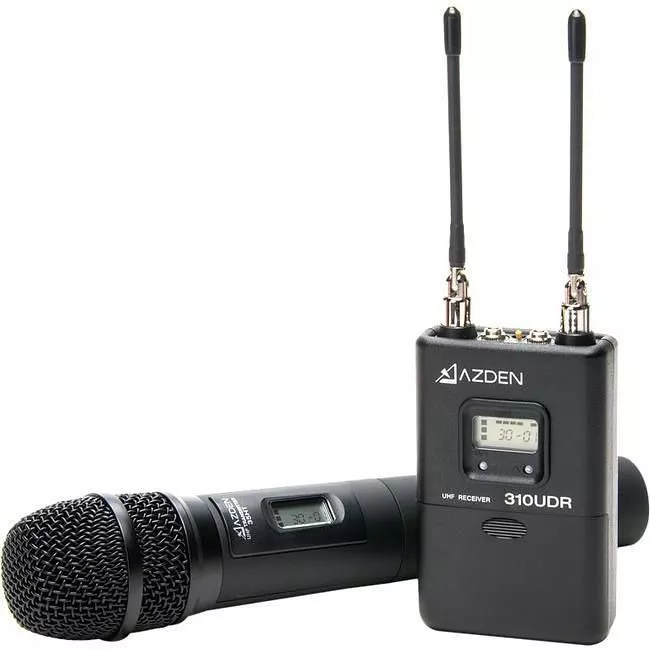 Azden 310HT UHF Wireless Mic System with Handheld Mic Transmitter
