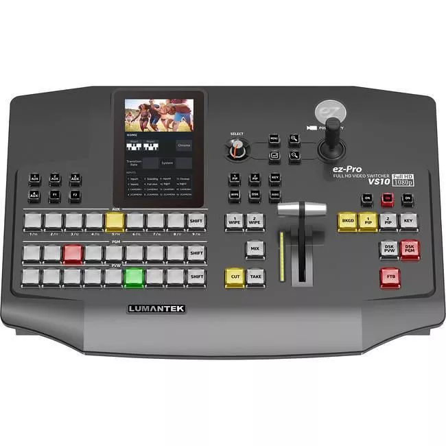 Lumantek EZ-PRO VS10 10 Input 1080 P60 Full HD Video Switcher