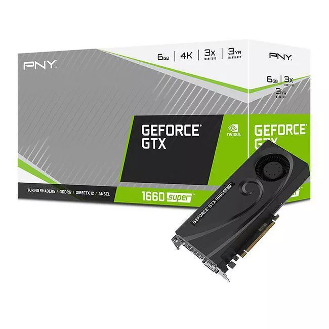PNY VCG16606SBLMPB GeForce GTX 1660 Super 6 GB Blower Graphics Card