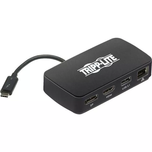 Tripp Lite MTB3-DOCK-01 Thunderbolt 3 Docking Station 4K w/ HDMI DP USB 3.1 Gbe 40 Gbps