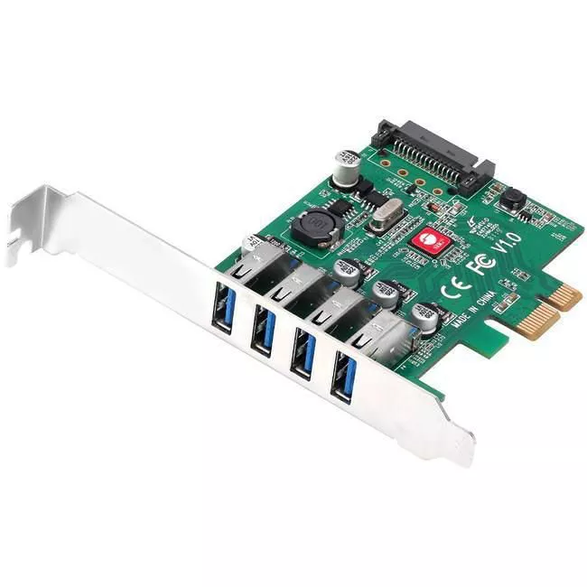 SIIG JU-P40A11-S1 External USB 3.0 4-Port PCIe Host Card