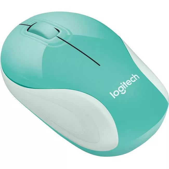 Logitech 910-005363 M187 - Wireless - Mini Mouse - optical - 3 buttons - USB receiver - Teal