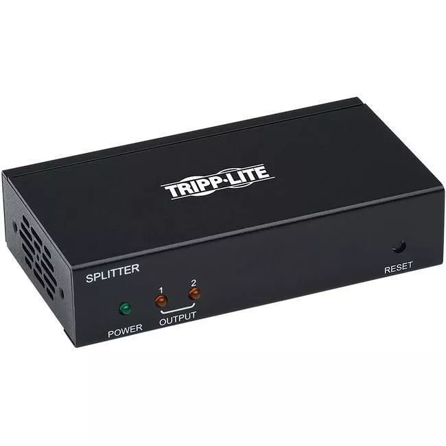 Tripp Lite B127P-002-H HDMI Over Cat6 Extender Splitter 2-Port w/ PoC 4K@60Hz 4:4:4, HDR, TAA