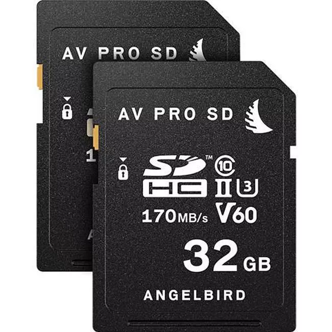 Angelbird AVP032SDV60X2 AVpro - 32GB - V60 - 2 Pack - SD Card