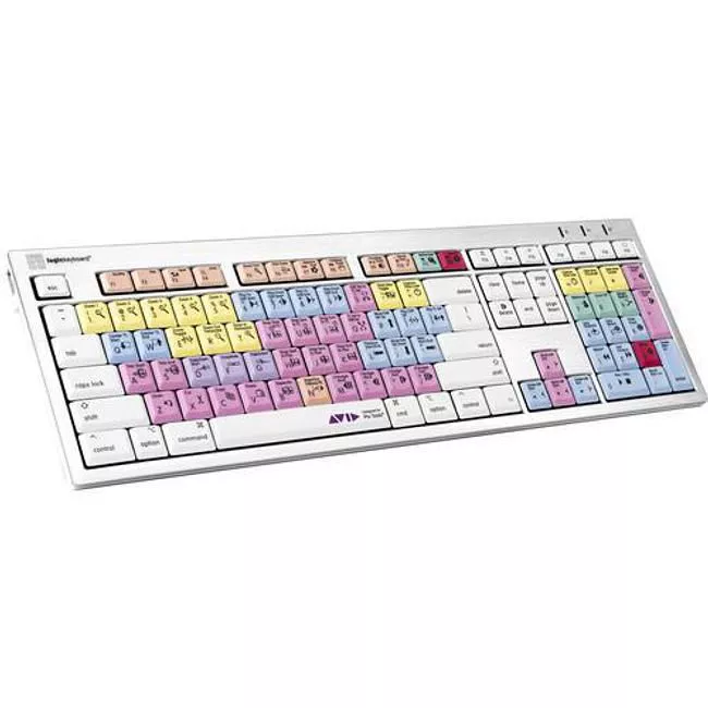 Logickeyboard LKBU-PT-CWMU-US Avid Pro Tools ALBA Mac Pro US Keyboard