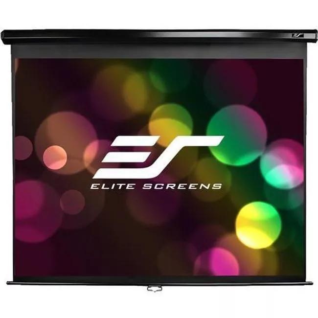 Elite Screens M92UWH Home Series Manual Pull Down Projector Screen. 50 x 83
