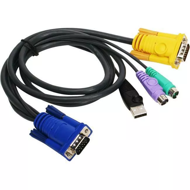 IOGEAR G2L5302UP PS/2-USB KVM Cable - 6ft