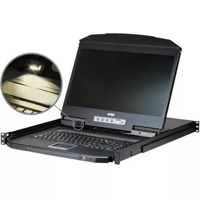 ATEN CL3116NX 19in Wide Screen 16 Port LCD KVM Switch