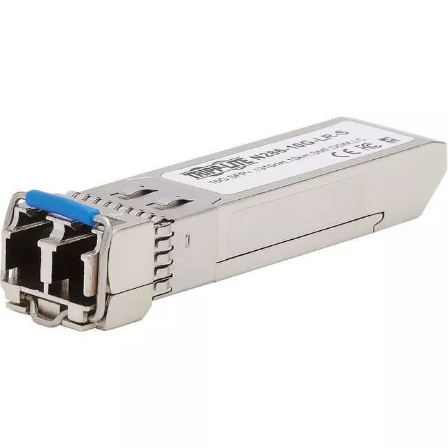 Tripp Lite N286-10G-LR-S Cisco-Compatible SFP-10G-LR-S SFP+ Transceiver - 10GBase-LR, DDM, Singlemode LC, 1310 nm, 10 km (6.1 mi.)