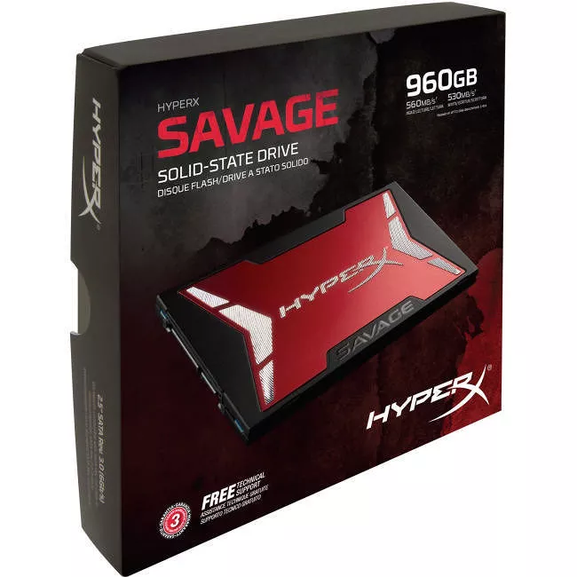 Kingston SHSS37A/960G HyperX Savage 960 GB Solid State Drive - SATA/600 - 2.5" Drive - Internal