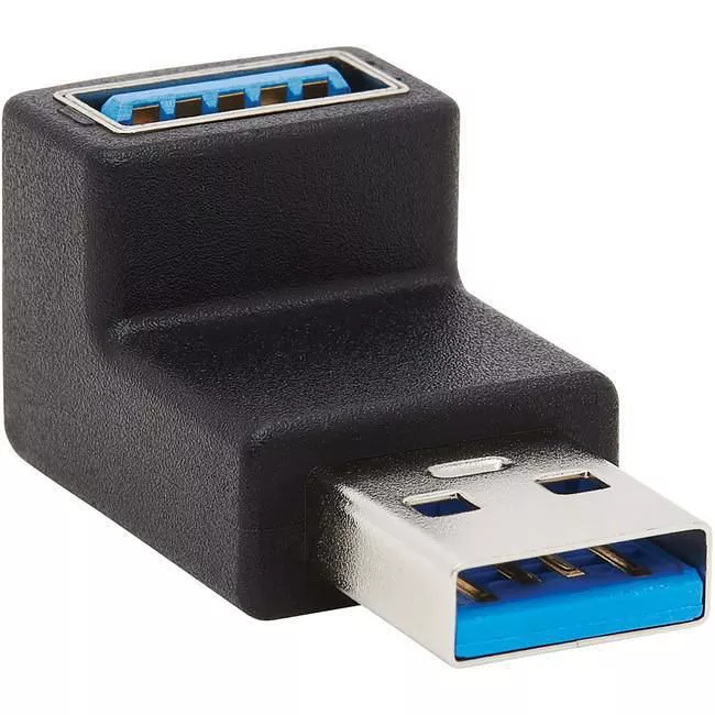 Tripp Lite U324-000-UP USB 3.0 SuperSpeed Adapter - USB-A to USB-A, M/F, Up Angle, Black