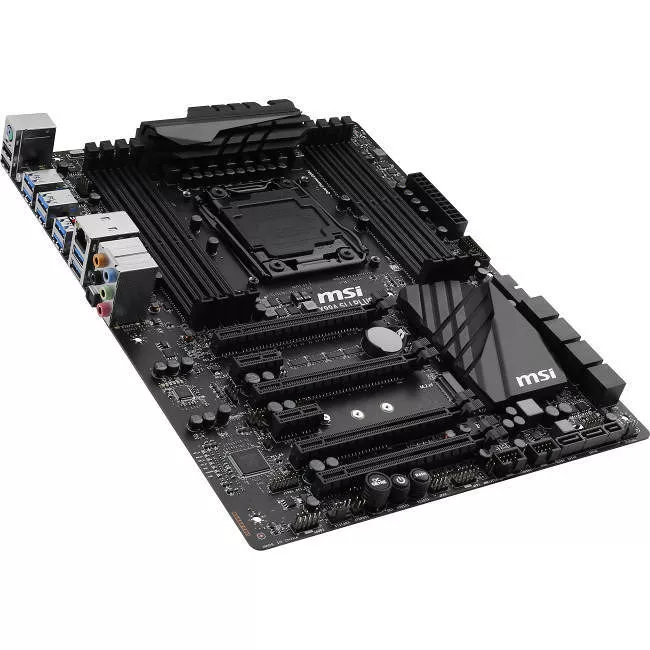 MSI X99A SLI PLUS Desktop Motherboard - 1x Socket LGA 2011-v3 - Intel X99 - 8x DDR4 - RAID - 1x M.2 - 4x PCIe x16 - ATX
