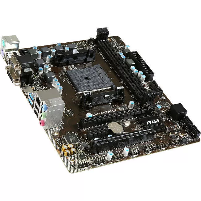 MSI A68HM GRENADE Desktop Motherboard - 1x Socket FM2+ - AMD A68 - 2x DDR3 - RAID - 1x PCIe x16 - Micro ATX