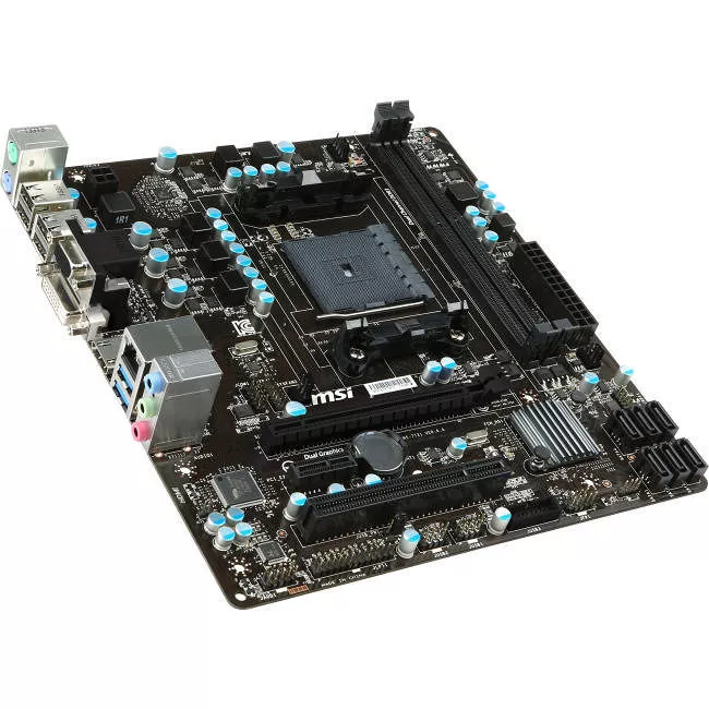 MSI A78M-E35 V2 Desktop Motherboard - 1x Socket FM2+ - AMD A78 - 2x DDR3 - RAID - 1x PCIe x16 - Micro ATX
