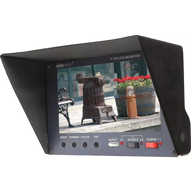 Datavideo TLM-700 7" TFT LCD monitor with 2 CV inputs 16:9/4:3 compatible