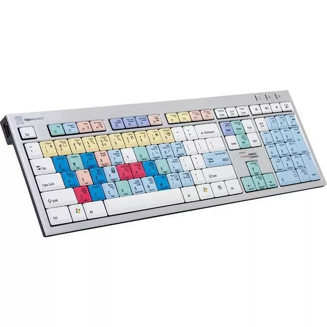 Logickeyboard LKBU-CBASE-AJPU-US Cubase & Nuendo - PC Slim Line Keyboard - US English