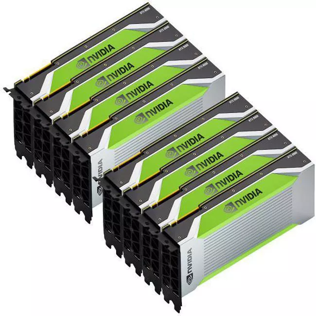 PNY VCQRTX6000P-8B-KIT NVIDIA RTX 6000 Passive Graphics Card 24 GB GDDR6 8 board