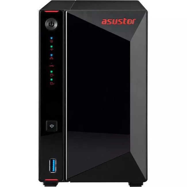 ASUSTOR AS5202T 2 Bay NAS Nimbustor 2 - Quad-Core - Dual 2.5GbE - 2GB DDR4