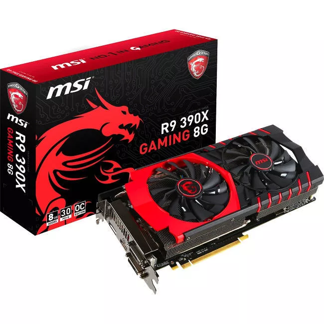 MSI R9 390X GAMING 8G Radeon R9 390X Graphic Card - 1.10 GHz Core - 8 GB GDDR5 - PCI-E 3.0 x16