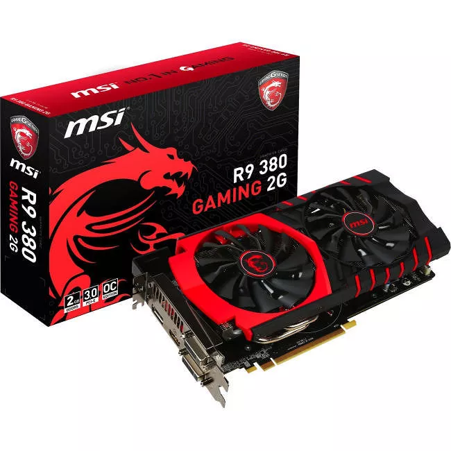 MSI R9 380 GAMING 2G RADEON R9 380 2GB GDDR5 150W GAMING