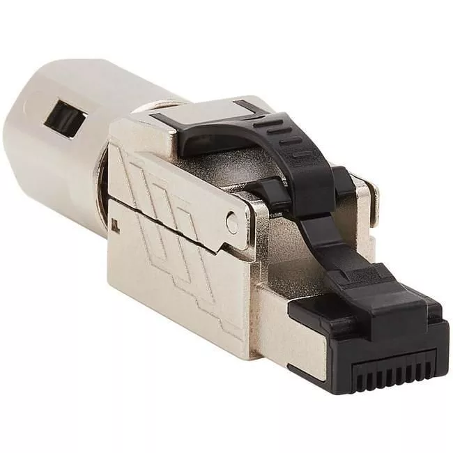 Tripp Lite N238-P01-MPTL-A Cat6a RJ45 Plug MPTL Shielded 100W PoE & PoE++ Zinc Die Cast TAA