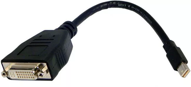 HP 661592-001 Mini DisplayPort to Single-Link DVI Adapter (Passive)