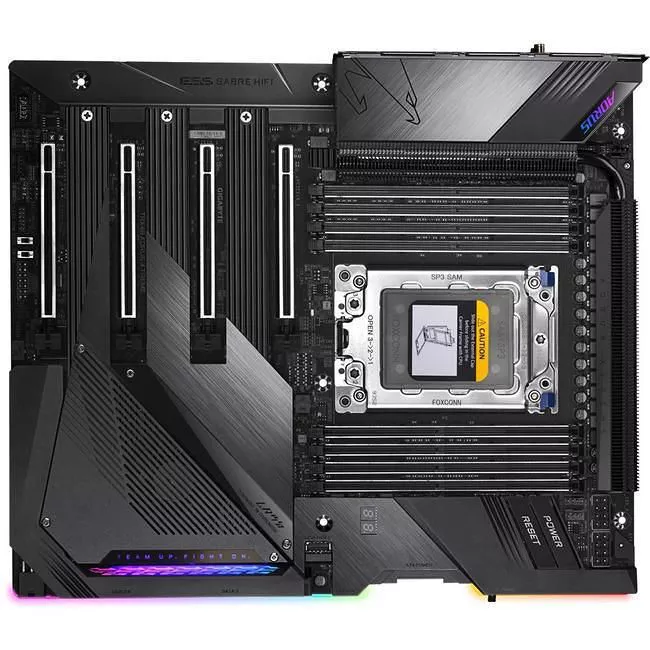GIGABYTE TRX40 AORUS XTREME Desktop Motherboard - 1x Socket sTRX4 - AMD TRX40 - 8x DDR4 - RAID - 4x M.2 - 4x PCIe x16 - Wi-Fi - 2x RJ-45 - XL-ATX