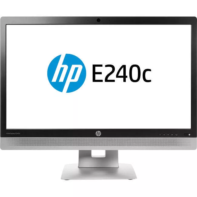 HP M1P00A8#ABA Business E240c Webcam Full HD LCD Monitor - 16:9 - Black, Silver