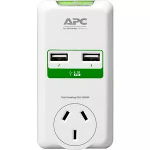 APC P1U2-AZ SurgeArrest Essential 2-Outlets Surge Suppressor/Protector
