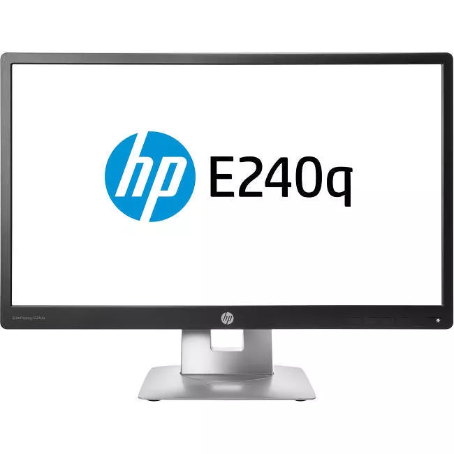 HP M1P01A8#ABA Business E240q qHD LCD Monitor - 16:9 - Black, Silver