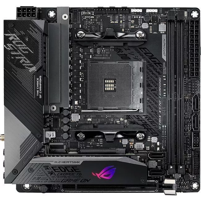 ASUS ROG STRIX X570-I GAMING Desktop Motherboard - 9x Socket AM4 - AMD X570 - 2x DDR4 - RAID - 2x M.2 - 1x PCIe x16 - Wi-Fi - 1x RJ-45 - Mini ITX