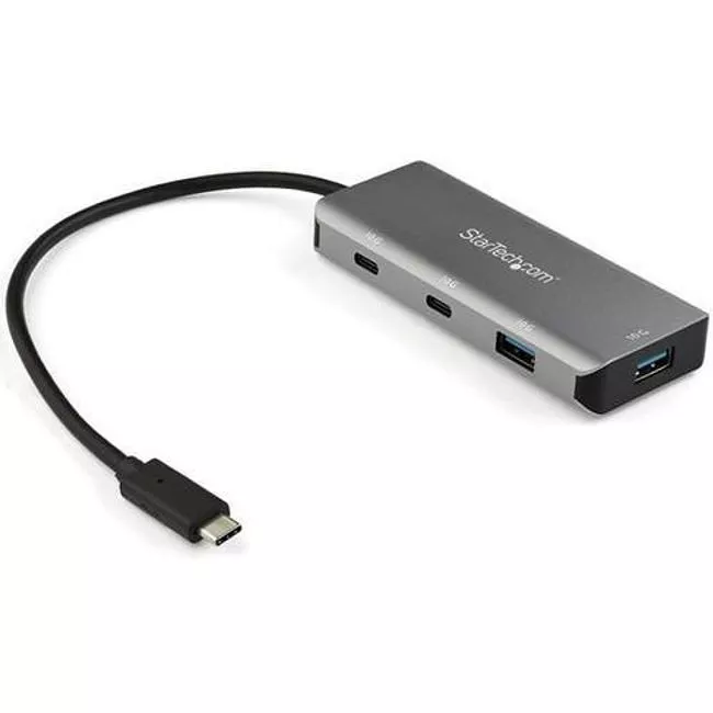 StarTech HB31C2A2CB 4 Port USB C Hub  2x USB A & 2x USB-C 10Gbps