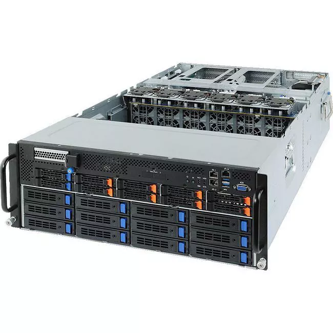 GIGABYTE G482-Z50 4U Rack-mountable Barebone - SoC - Dual Socket SP3