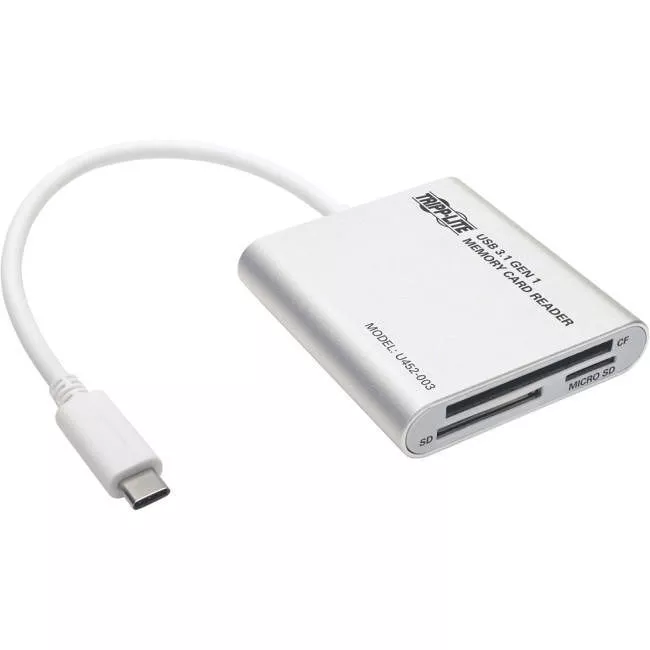 Tripp Lite U452-003 USB 3.1 Smart-Card Flash-Memory Media Reader/Writer