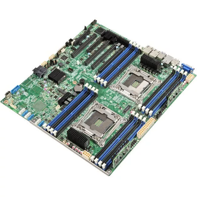 Intel DBS2600CW2R Server Motherboard - 2x Socket LGA 2011-v3 - Intel C612 - 16x DDR4 - RAID - 4x PCIe x16 - SSI EEB