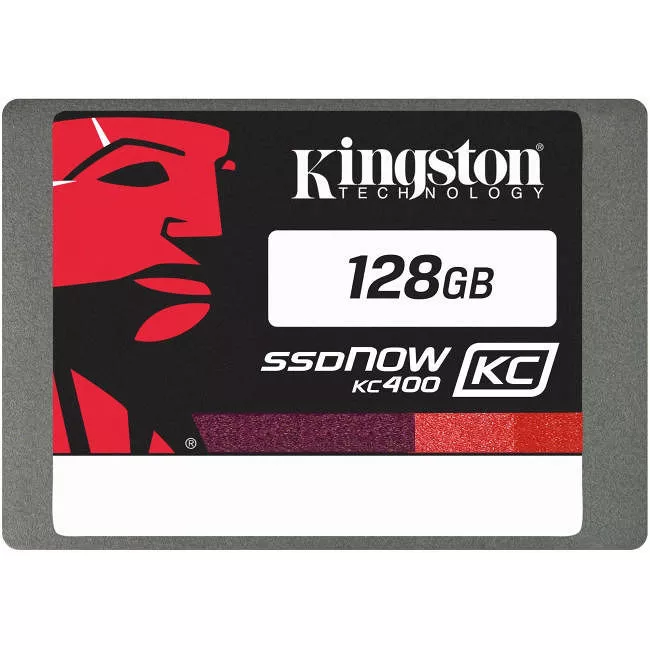 Kingston SKC400S37/128G SSDNow KC400 128 GB Solid State Drive - SATA/600 - 2.5" Drive - Internal