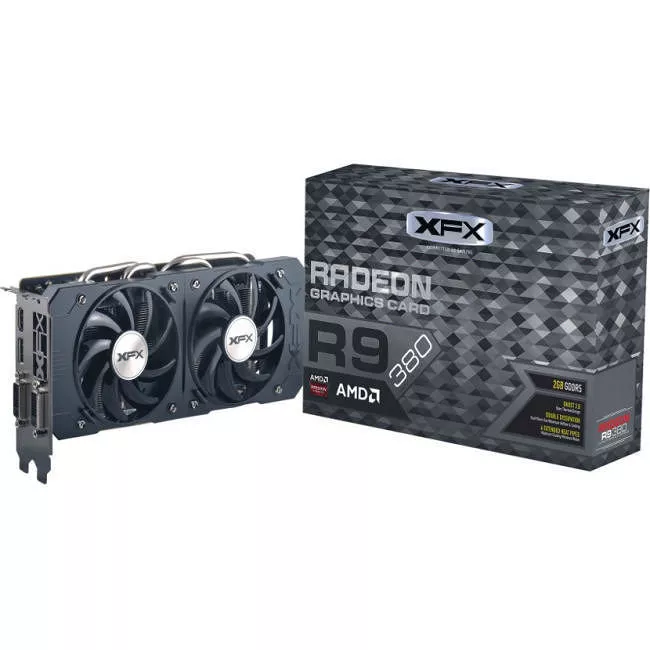 XFX R9-380P-4DF5 Radeon R9 380 Graphic Card - 990 MHz Core - 4 GB GDDR5 - PCI-E 3.0 - Dual Slot