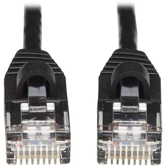 Tripp Lite N261-S15-BK Eaton Tripp Lite Series Cat6a 10G Snagless Molded Slim UTP Ethernet Cable (RJ45 M/M), Black, 15 ft. (4.57 m)