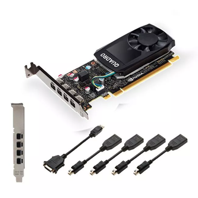PNY VCQP1000V2-SB NVIDIA Quadro P1000 V2 4 GB GDDR5 Graphics Card