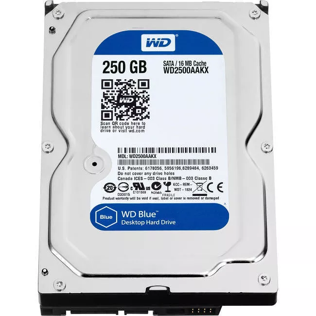 WD WD2500AAKX Blue Hard Drive - 250 GB - 16 MB - 3.5 - SATA - 7200