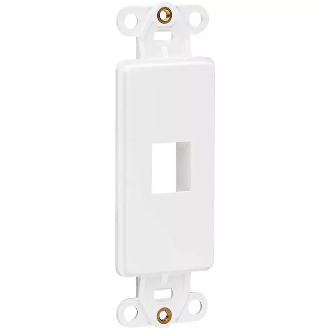 Tripp Lite N042D-001V-WH Center Plate Insert, Decora Style - Vertical, 1 Port