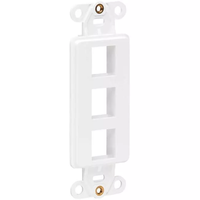 Tripp Lite N042D-003V-WH Center Plate Insert, Decora Style - Vertical, 3 Ports