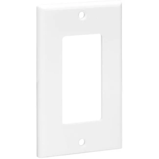 Tripp Lite N042D-100-WH Single-Gang Faceplate, Decora Style - Vertical, White