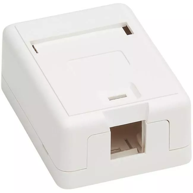 Tripp Lite N082-001-WH Surface-Mount Box for Keystone Jack 1-Port Wall Celling White
