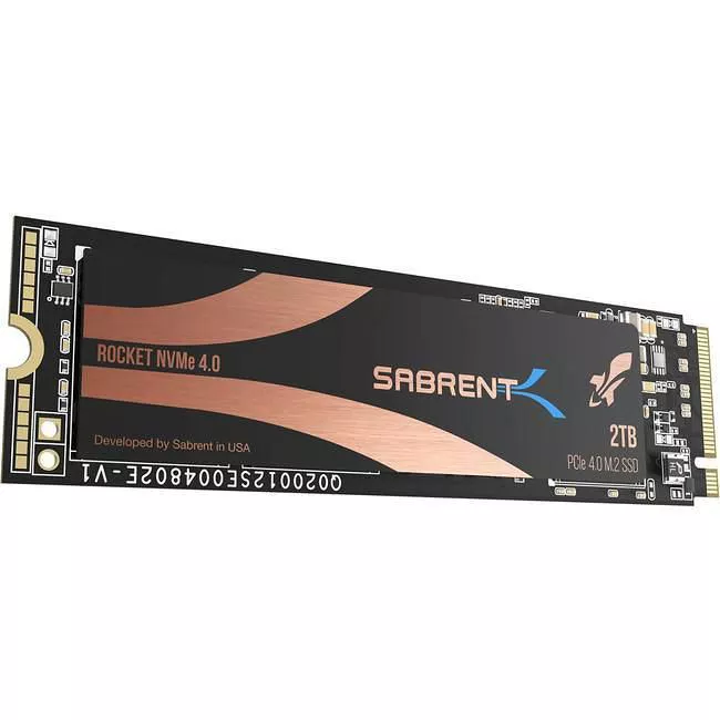 Sabrent SB-ROCKET-NVME4-2TB Rocket SSD - 2 TB - Internal - M.2 2280 - PCIe NVMe 4.0 x4