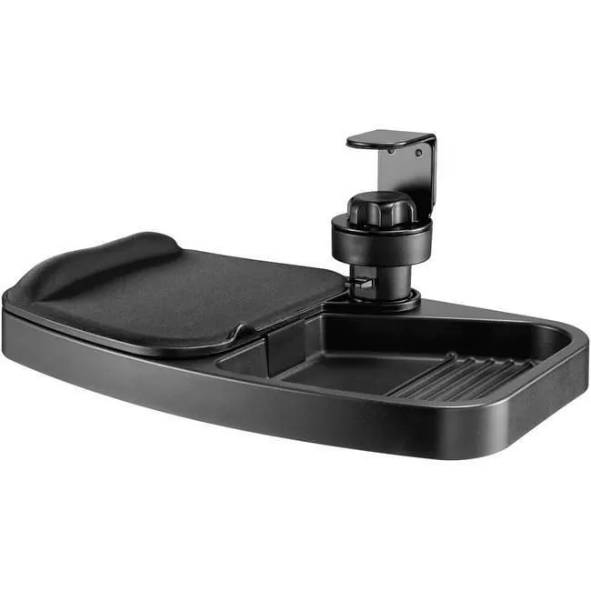 Tripp Lite DMUDSC Under-Desk Clamp-On Storage Tray with Built-In Mouse Pad and Wrist Rest